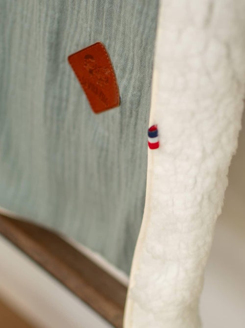 Sevira kids | couverture en gaze de coton et sherpa jeanne - Kiabi
