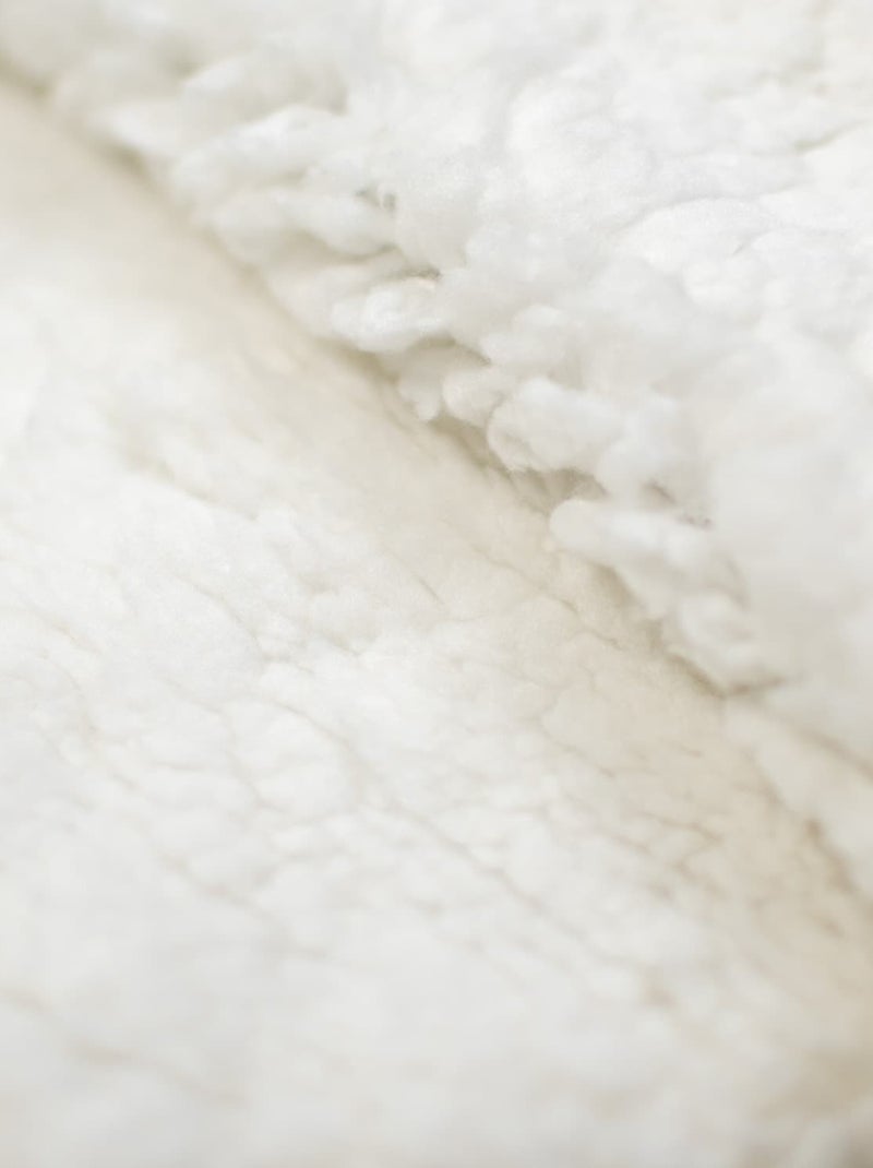 Sevira kids | couverture en gaze de coton et sherpa jeanne Vert pistache - Kiabi