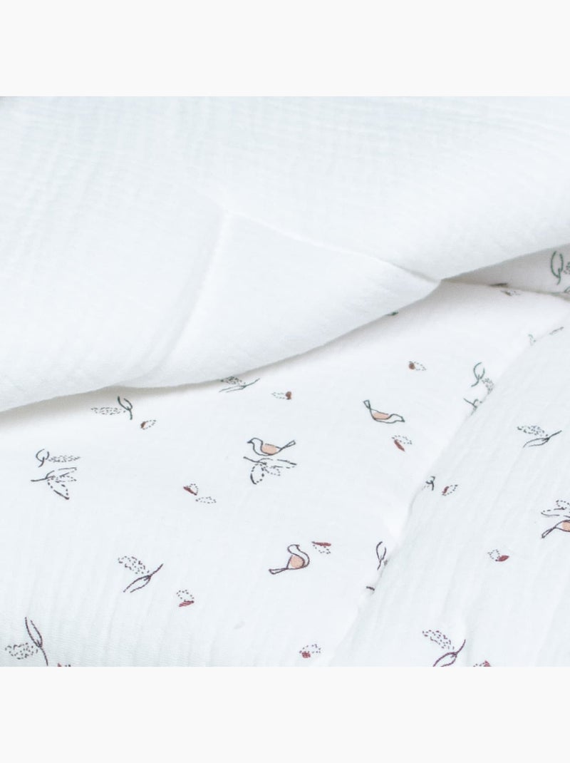 Sevira kids | couverture en gaze de coton melody Blanc - Kiabi