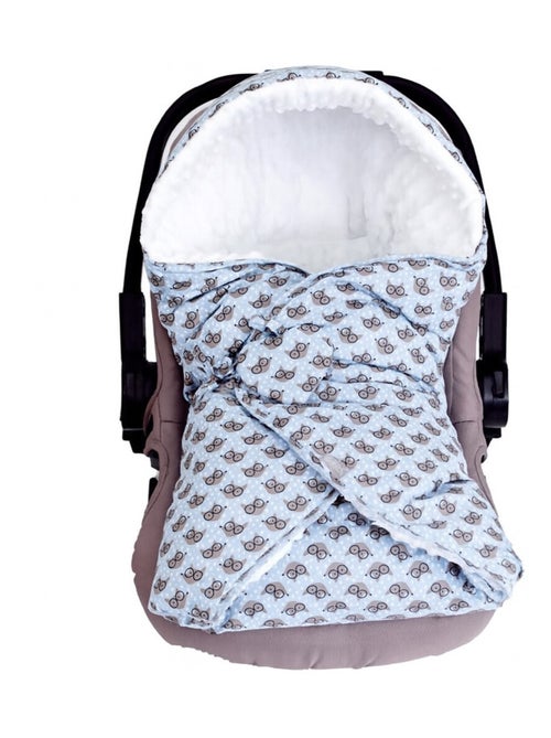 Sevira kids | couverture enveloppante nid d'ange bébé réversible en coton minky eli - Kiabi