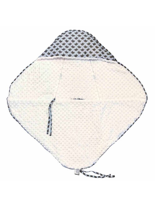 Sevira kids | couverture enveloppante nid d'ange bébé réversible en coton minky eli - Kiabi