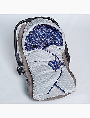 Sevira kids | couverture enveloppante réversible flore