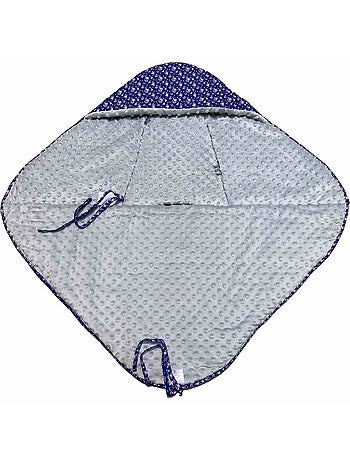 Sevira kids | couverture enveloppante réversible flore