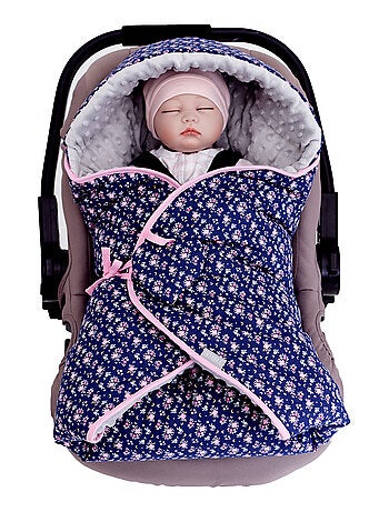 Sevira kids | couverture enveloppante réversible flore