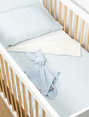 Sevira kids | couverture été en coton nid d'abeille