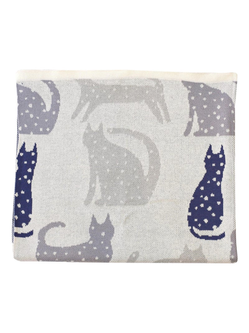 Sevira kids | couverture  gots chat Gris - Kiabi