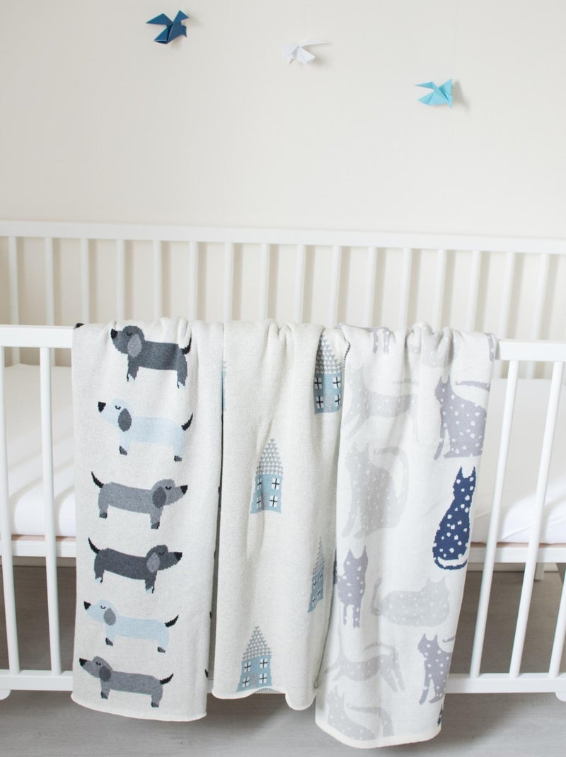 Sevira kids | couverture  gots chat Gris - Kiabi