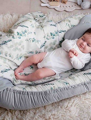Sevira kids | couverture plaid réversible eucalyptus