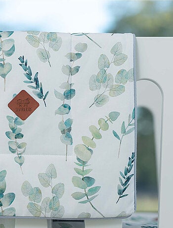 Sevira kids | couverture plaid réversible eucalyptus