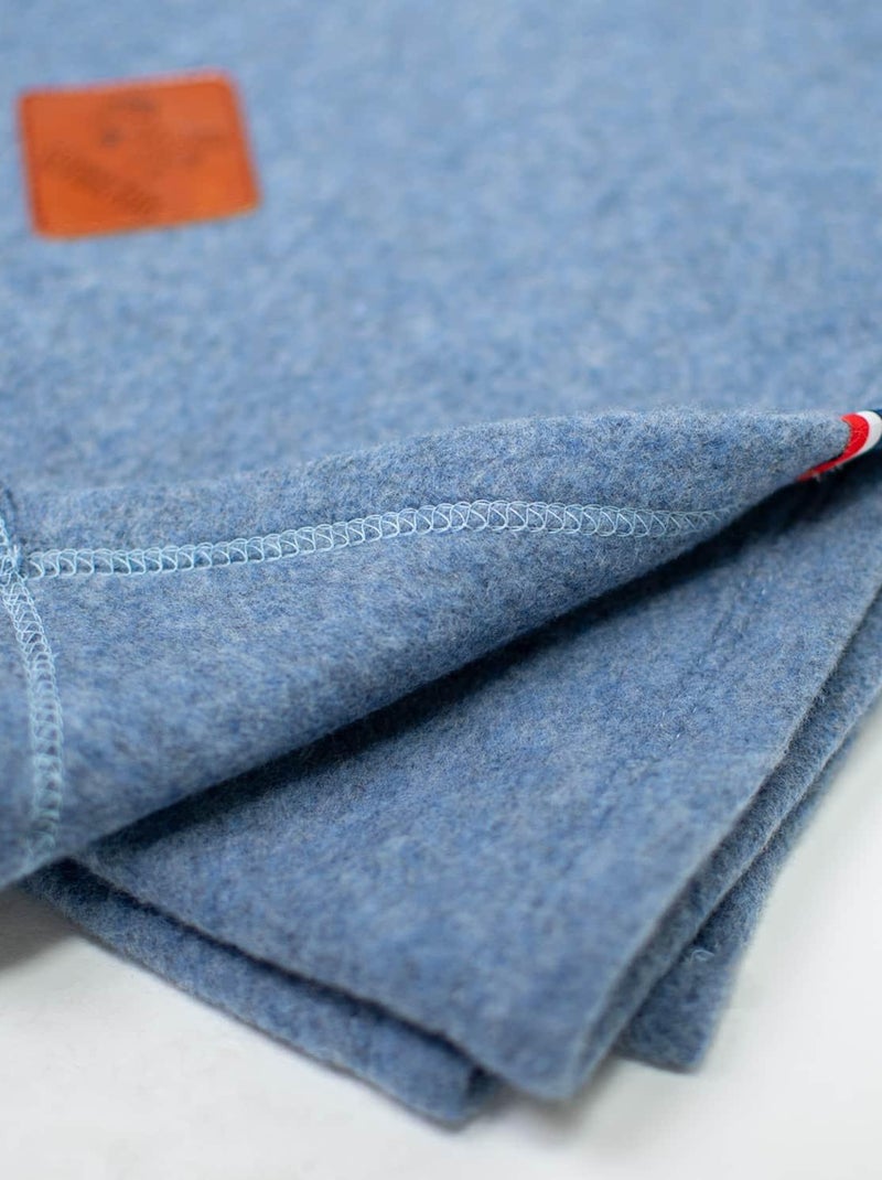 Sevira kids | couverture polaire 100% coton ultra-doux Bleu foncé - Kiabi