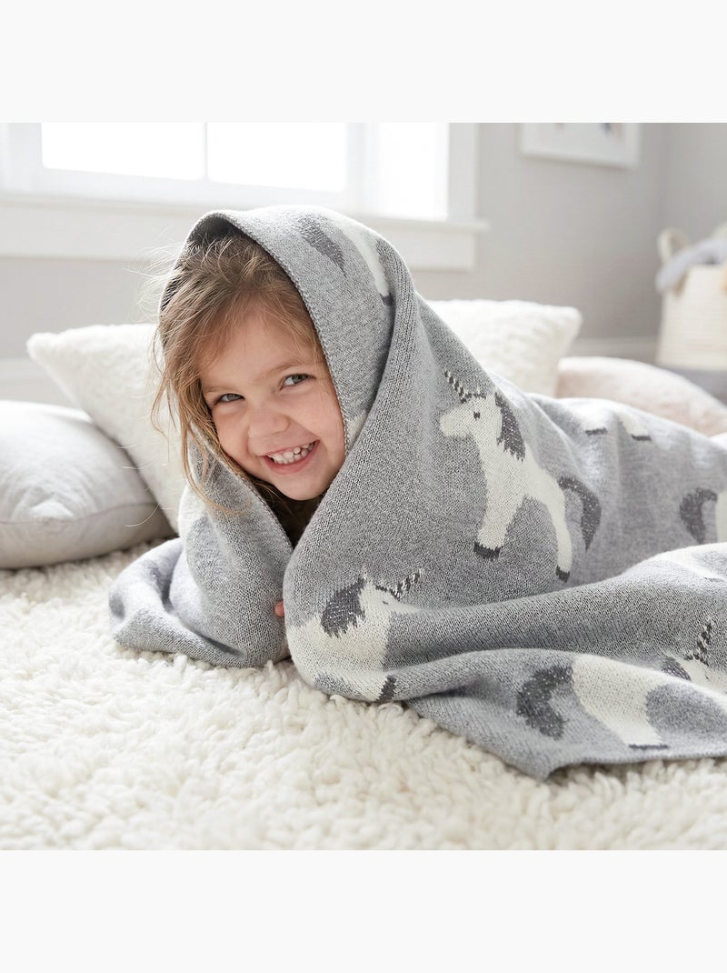 Sevira kids | couverture pour bébé  licorne Gris - Kiabi