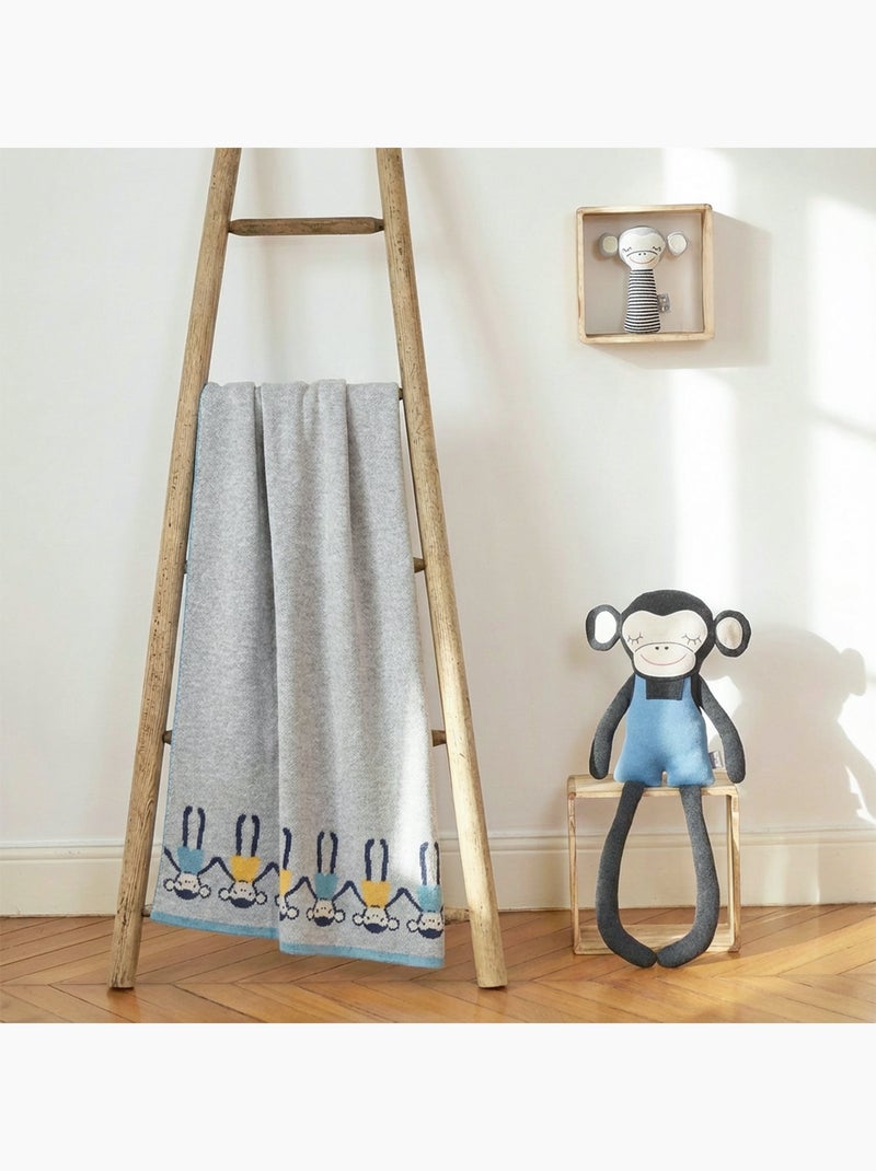 Sevira kids | couverture pour bébé  singe Gris - Kiabi