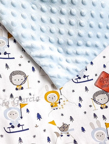 Sevira kids | couverture réversible en minky eskimo