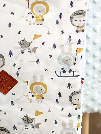Sevira kids | couverture réversible en minky eskimo