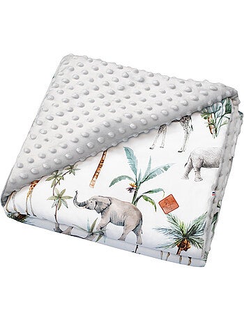 Sevira kids | couverture réversible en minky safari