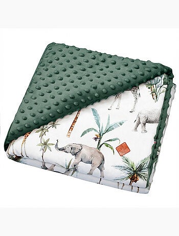 Sevira kids | couverture réversible en minky safari