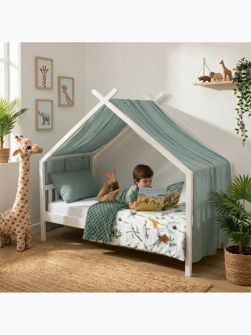 Sevira kids | couverture réversible en minky safari - Kiabi Sevira kids | couverture réversible en minky safari - Kiabi