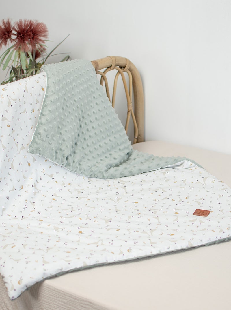 Sevira kids | couverture réversible en minky sidonia Vert d'eau - Kiabi