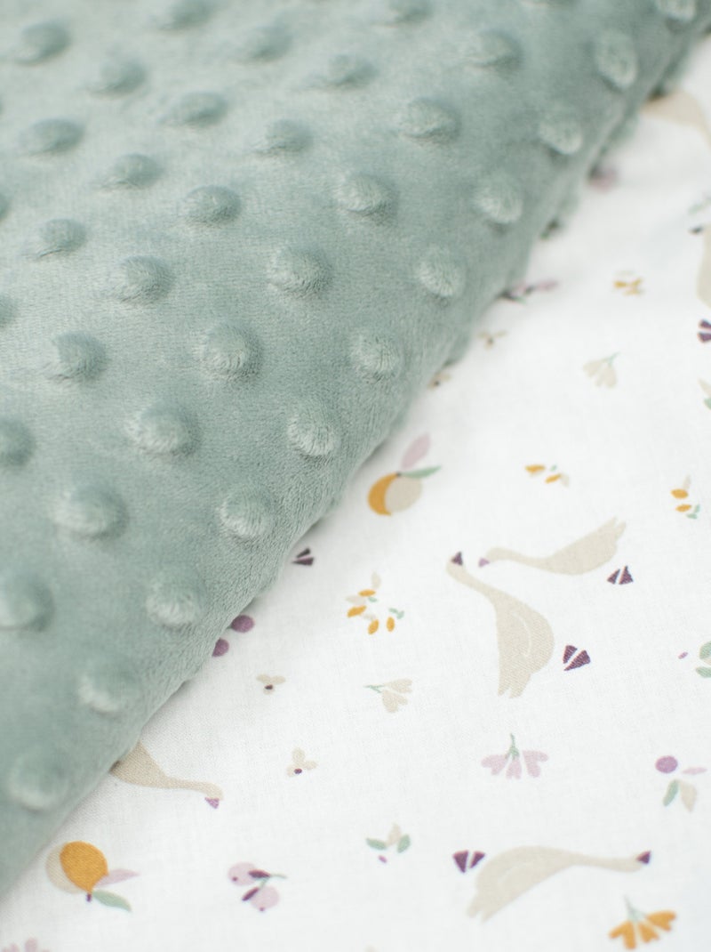 Sevira kids | couverture réversible en minky sidonia Vert d'eau - Kiabi