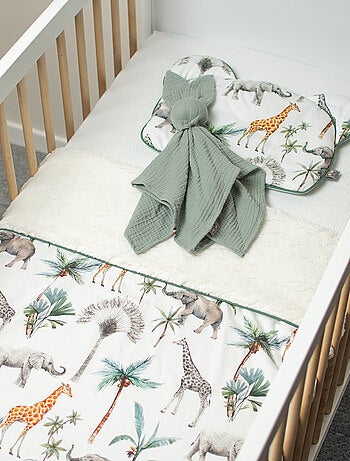 Sevira kids | couverture réversible en sherpa safari