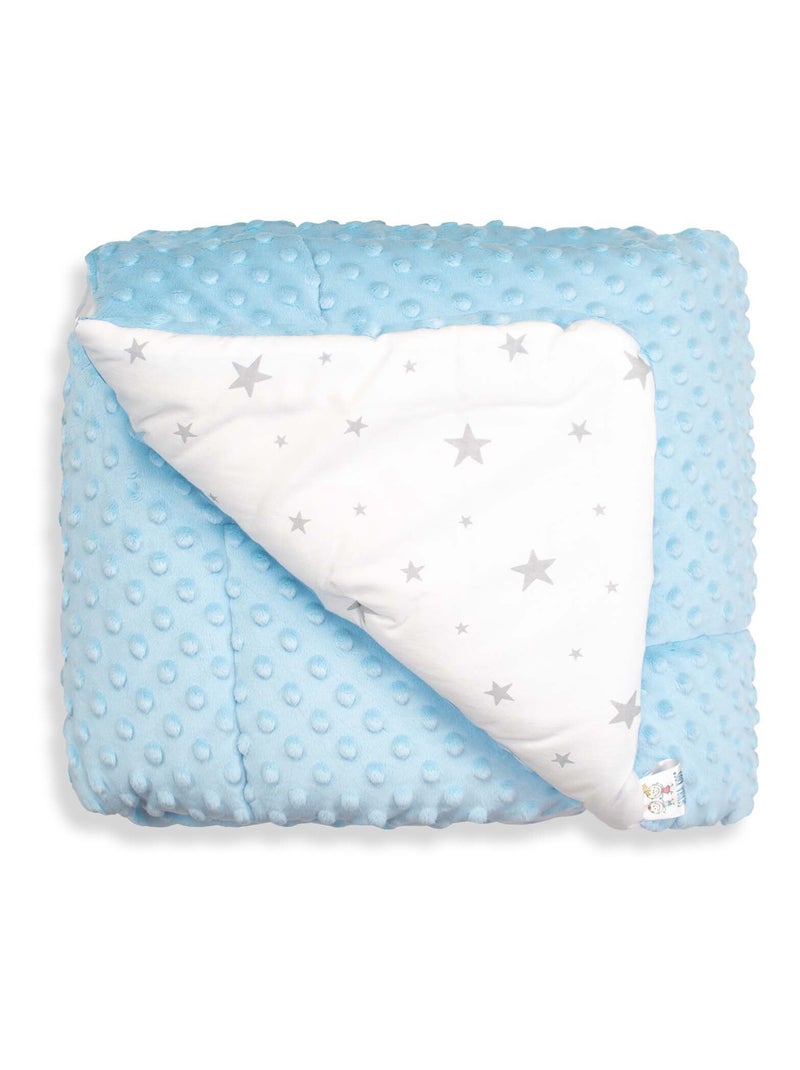 Sevira kids | couverture réversible et ultra douce stella Bleu - Kiabi