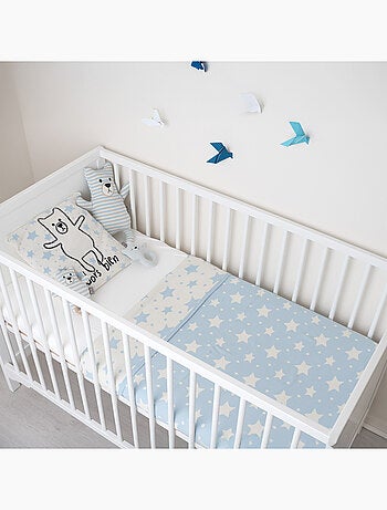 Sevira kids | couverture réversible gots étoiles