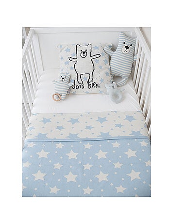 Sevira kids | couverture réversible gots étoiles