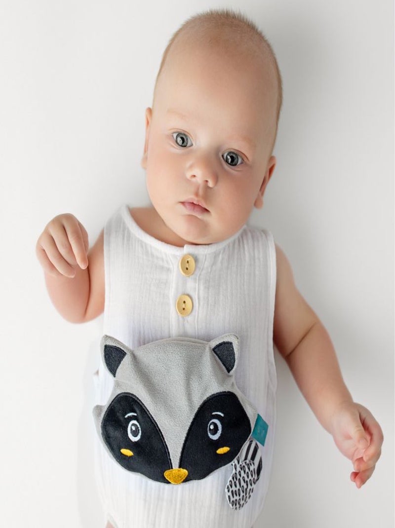 Sevira kids | doudou bouillotte chaud et froid avec noyaux de cerise raton Gris - Kiabi