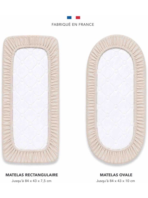 Sevira kids | drap housse berceau en gaze de coton jeanne - Kiabi