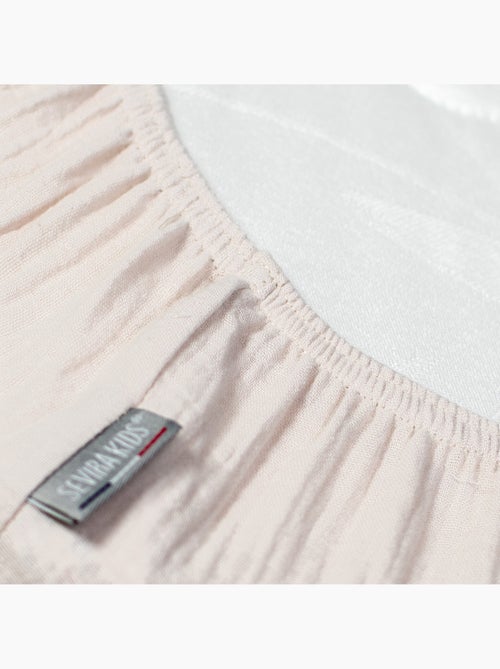 Sevira kids | drap housse berceau en gaze de coton jeanne - Kiabi