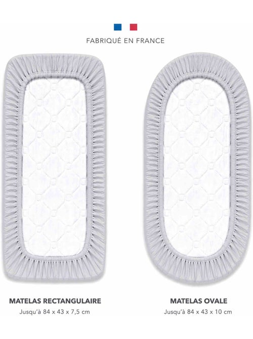 Sevira kids | drap housse berceau en gaze de coton jeanne - Kiabi