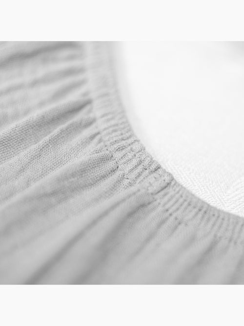 Sevira kids | drap housse berceau en gaze de coton jeanne - Kiabi