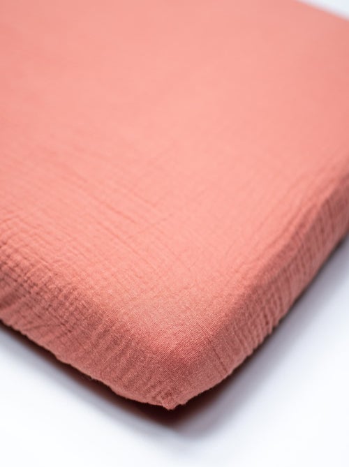 Sevira kids | drap housse berceau en gaze de coton jeanne - Kiabi