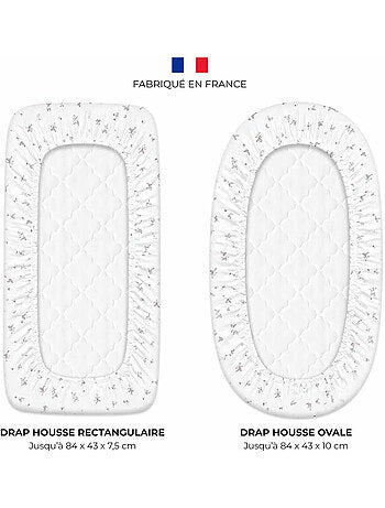 Sevira kids | drap housse berceau en gaze de coton melody