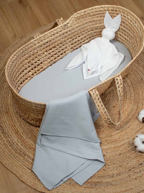 Sevira kids | drap housse couffin en double gaze à carreaux - Kiabi Sevira kids | drap housse couffin en double gaze à carreaux - Kiabi