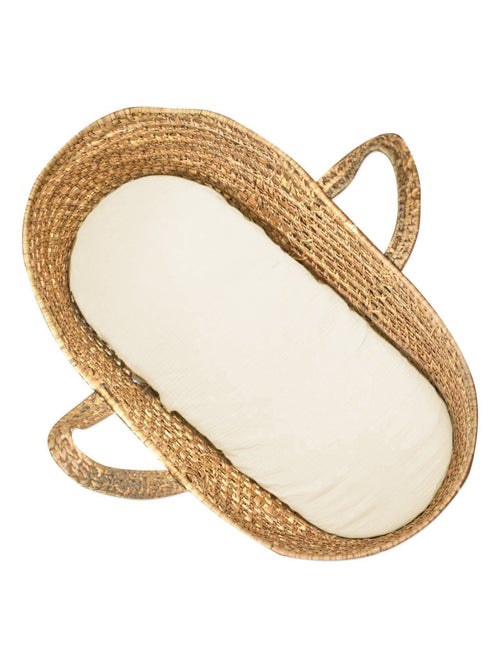 Sevira kids | drap housse couffin ovale en gaze de coton jeanne - Kiabi