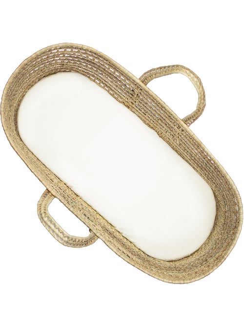 Sevira kids | drap housse couffin ovale en gaze de coton jeanne - Kiabi