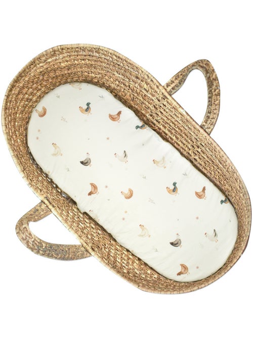 Sevira kids | drap housse couffin ovale gallina - Kiabi