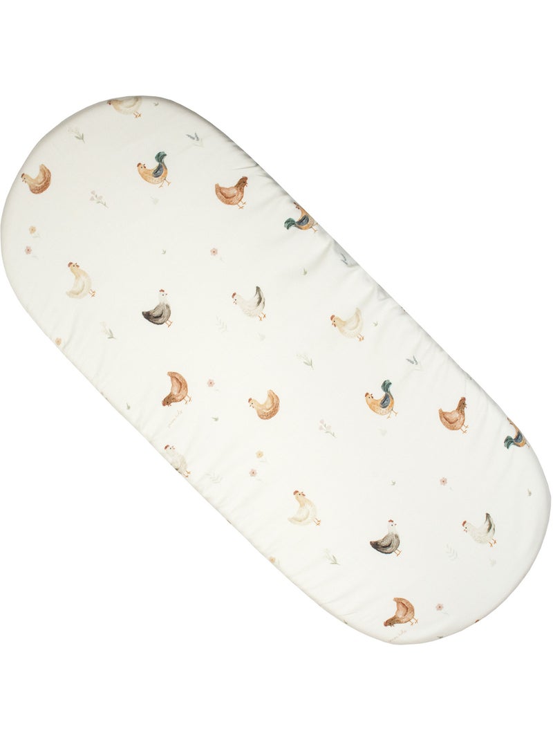 Sevira kids | drap housse couffin ovale gallina Ecru - Kiabi
