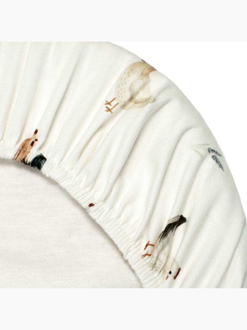 Sevira kids | drap housse couffin ovale gallina Ecru - Kiabi