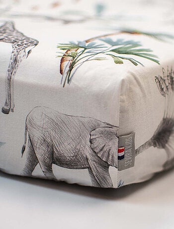 Sevira kids | drap housse couffin ovale safari