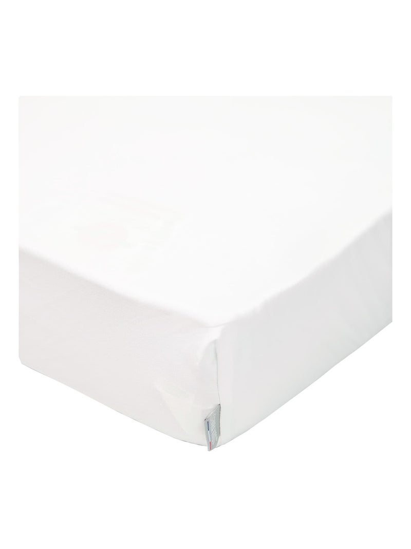 Sevira kids | drap housse en coton jersey uni Blanc - Kiabi