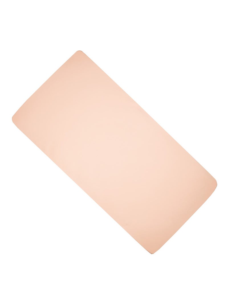 Sevira kids | drap housse en coton jersey uni Orange clair - Kiabi
