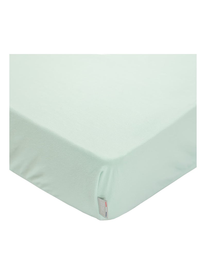 Sevira kids | drap housse en coton jersey uni Vert - Kiabi