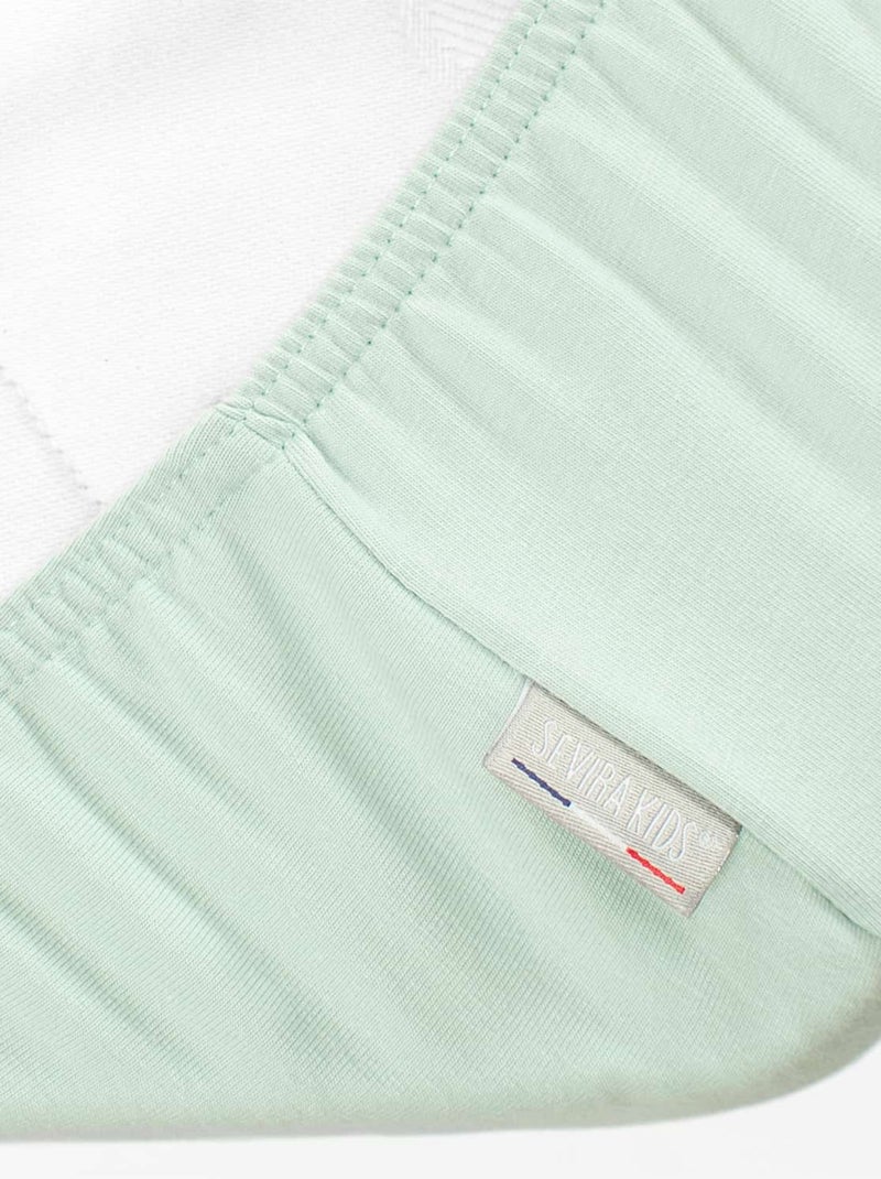 Sevira kids | drap housse en coton jersey uni Vert - Kiabi