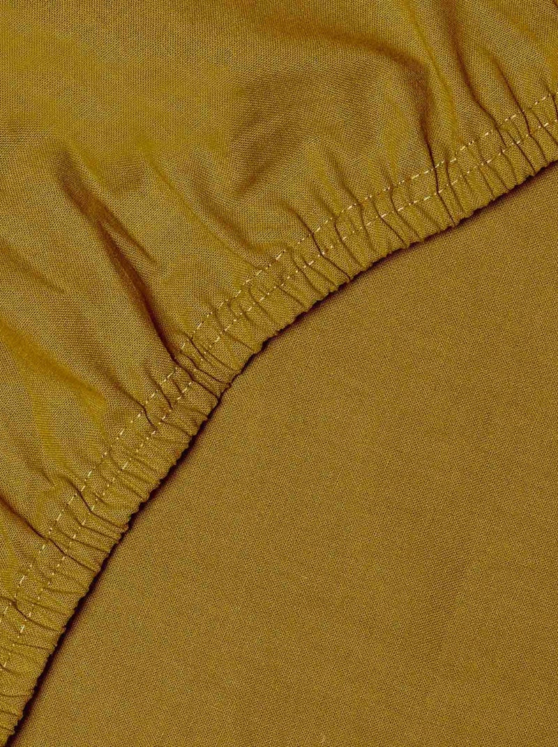 Sevira kids | drap-housse en coton Moutarde - Kiabi