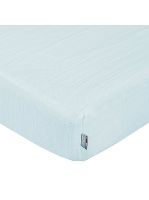 Sevira kids | drap housse en gaze de coton à carreaux - Kiabi
