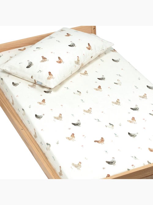 Sevira kids | drap housse en satin de coton gallina - Kiabi