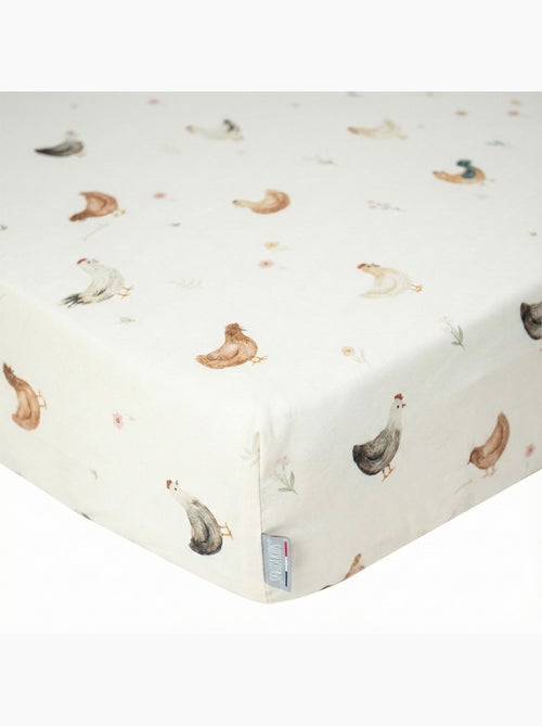 Sevira kids | drap housse en satin de coton gallina - Kiabi