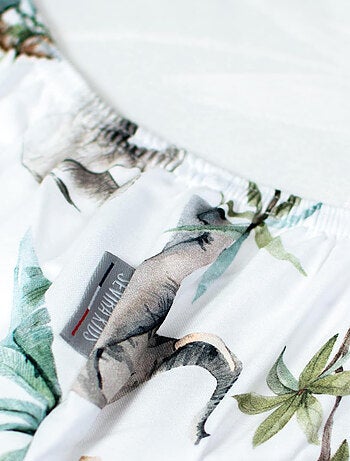 Sevira kids | drap-housse en satin de coton safari